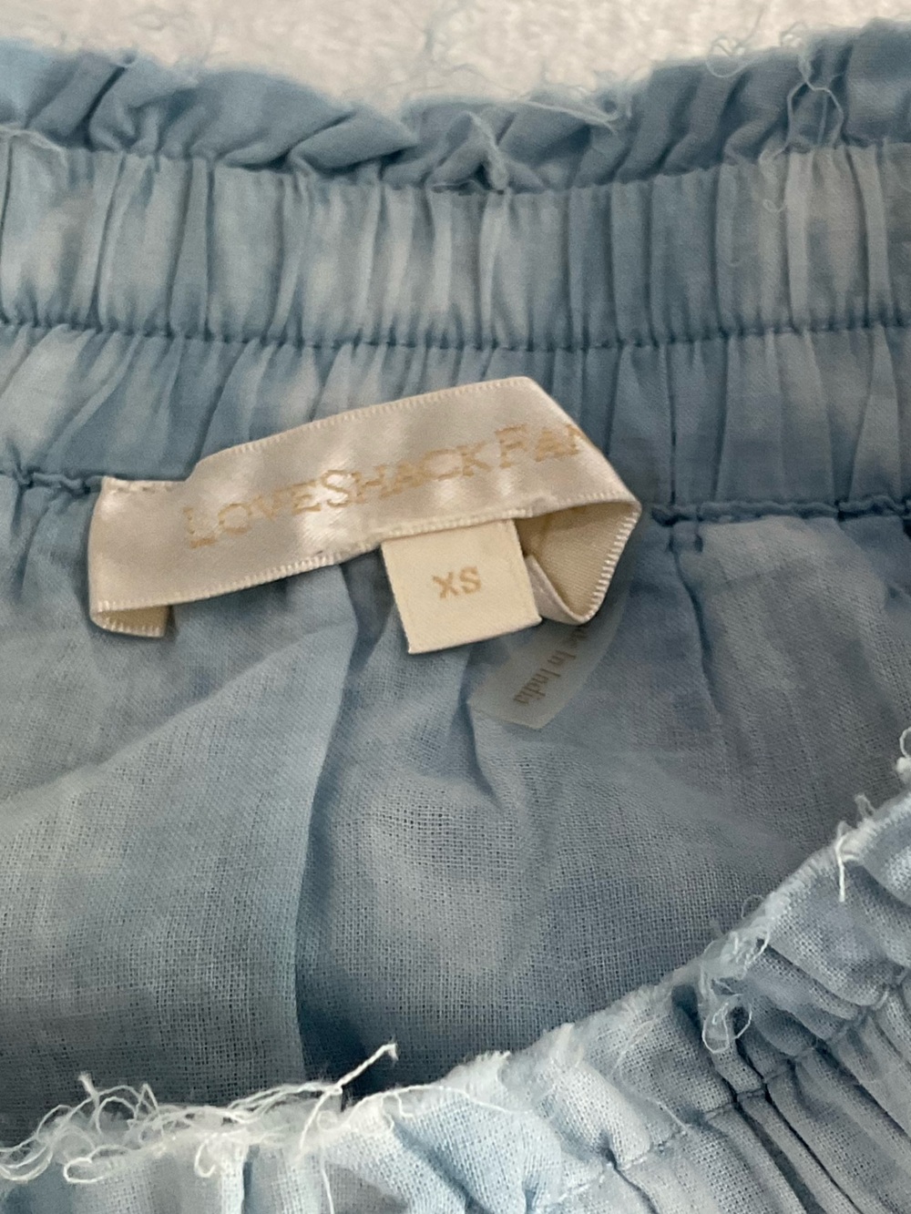 Loveshackfancy Blue Ruffle Mini Skirt - Picture 4 of 4